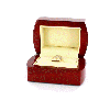 Wooden box for wedding rings
